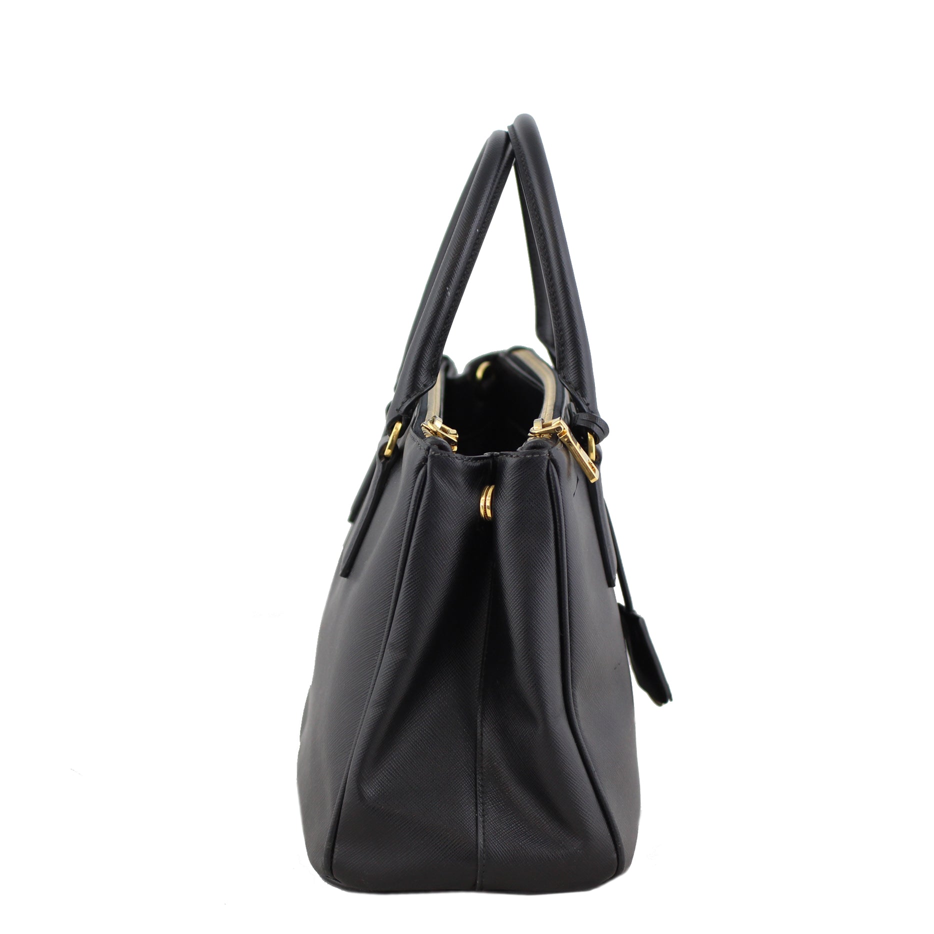 Prada Saffiano Lux Galleria Double Zip Tote Small side