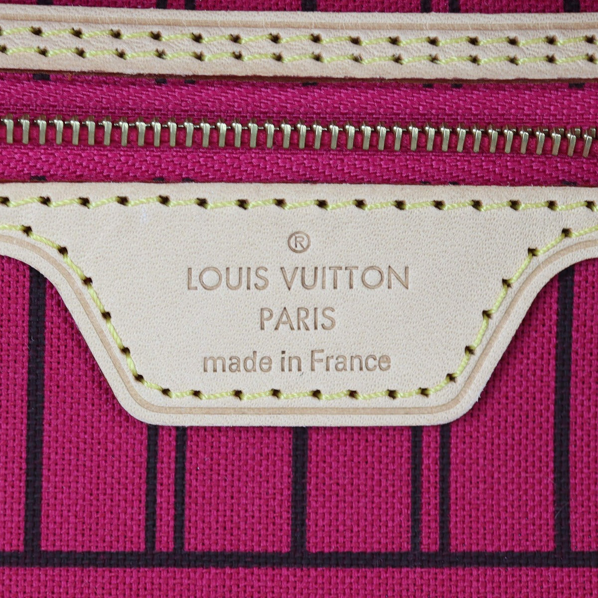 Louis Vuitton Neverfull PM Monogram Interior Stamp