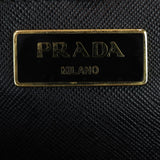 Prada Saffiano Lux Galleria Double Zip Tote Medium Interior Stamp