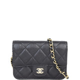 Chanel Single Flap Clutch with Chain Small | Black