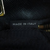Prada Saffiano Lux Galleria Double Zip Tote Medium Interior Stamp
