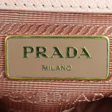 Prada Saffiano Lux Galleria Double Zip Tote Small Interior Stamp