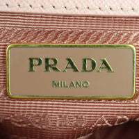 Prada Saffiano Lux Galleria Double Zip Tote Small Interior Stamp