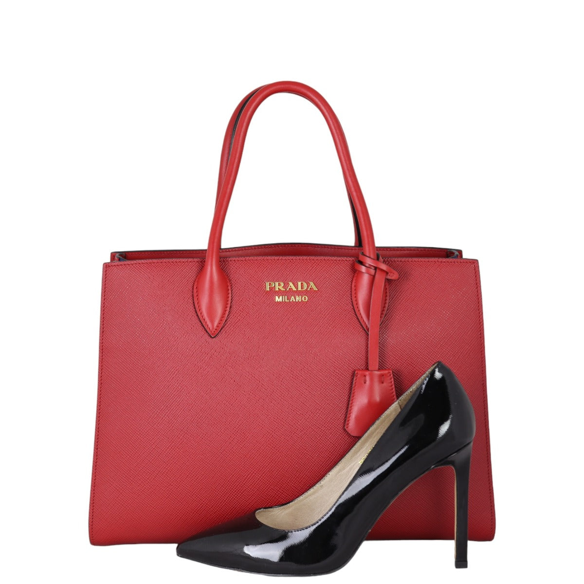 Prada Saffiano Cuir Bibliotheque Bag