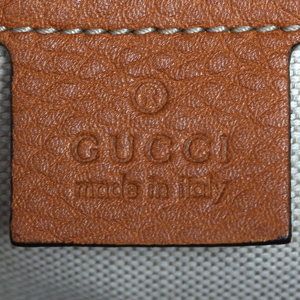 Gucci Vintage Web Boston Bag Medium Interior Stamp
