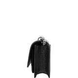 Saint Laurent Sunset Chain Wallet Croc-Embossed