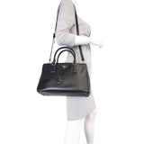 Prada Saffiano Lux Galleria Double Zip Tote Small Man