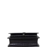 Saint Laurent Sunset Chain Wallet Croc-Embossed