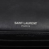 Saint Laurent Sunset Chain Wallet Croc-Embossed