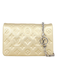 Louis Vuitton Pochette Coussin Monogram Embossed Lambskin
