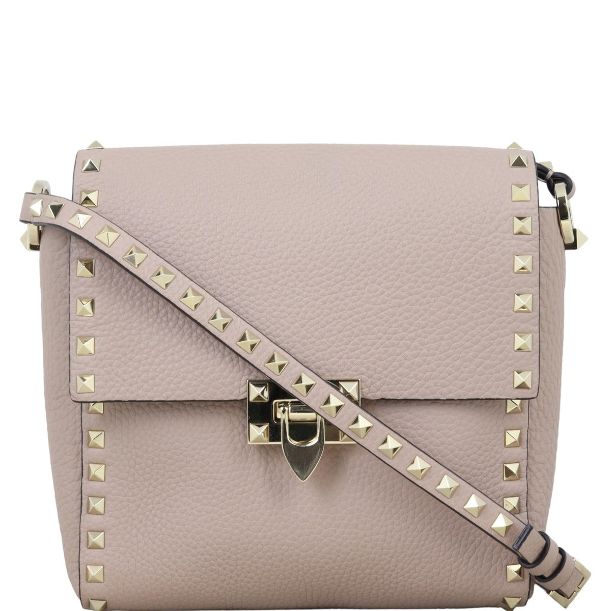 Valentino Rockstud Flap Messenger Bag