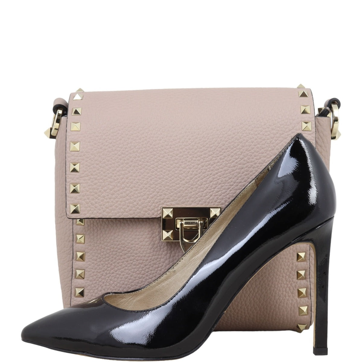 Valentino Rockstud Flap Messenger Bag