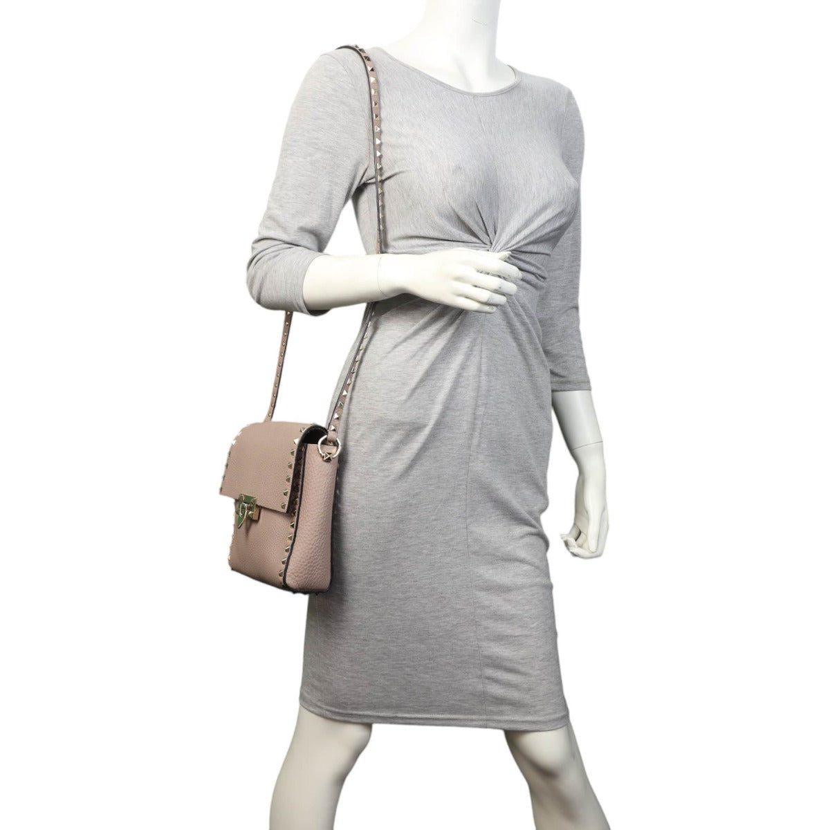 Valentino Rockstud Flap Messenger Bag