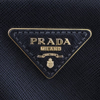 Prada Saffiano Lux Galleria Double Zip Tote Small logo