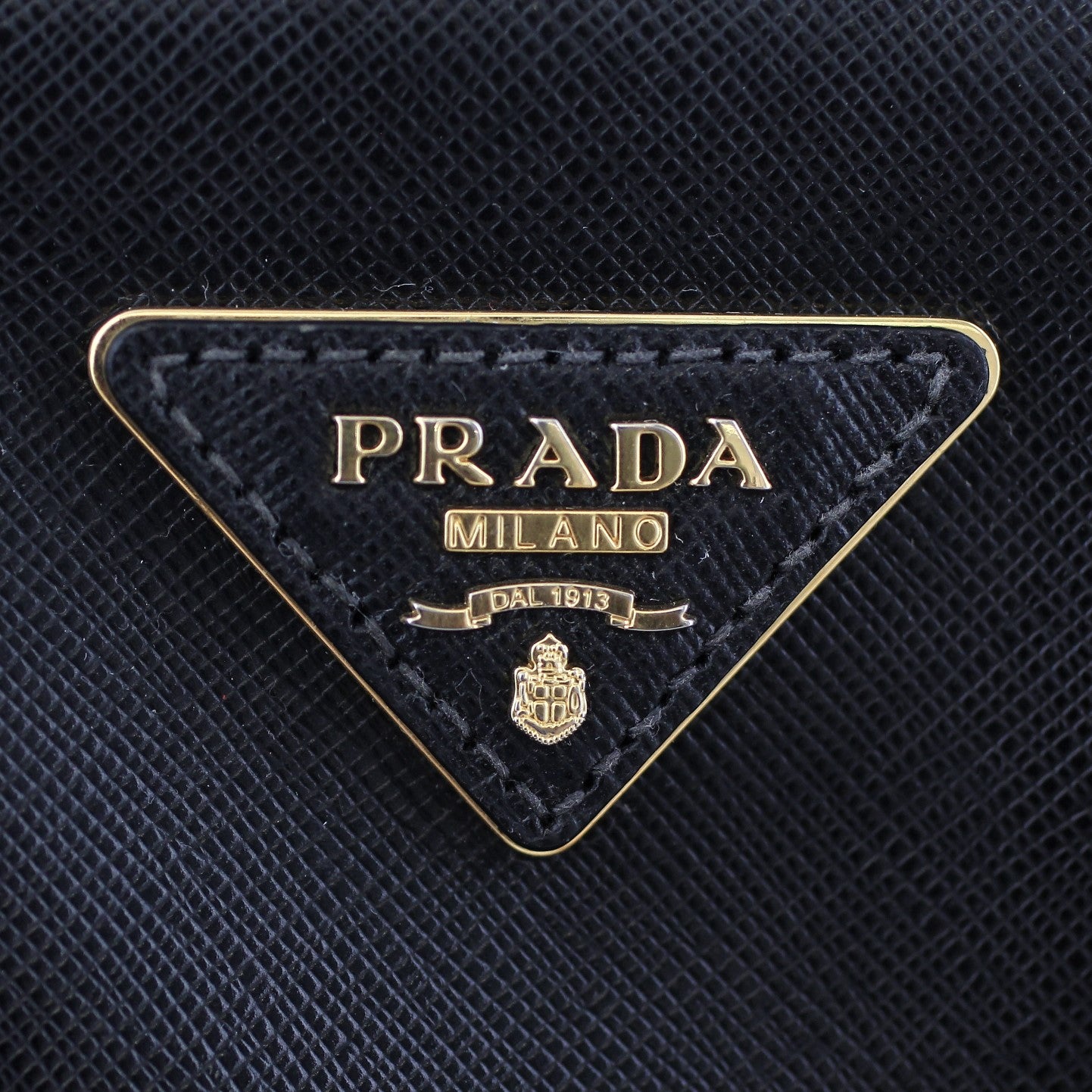 Prada Saffiano Lux Galleria Double Zip Tote Small logo