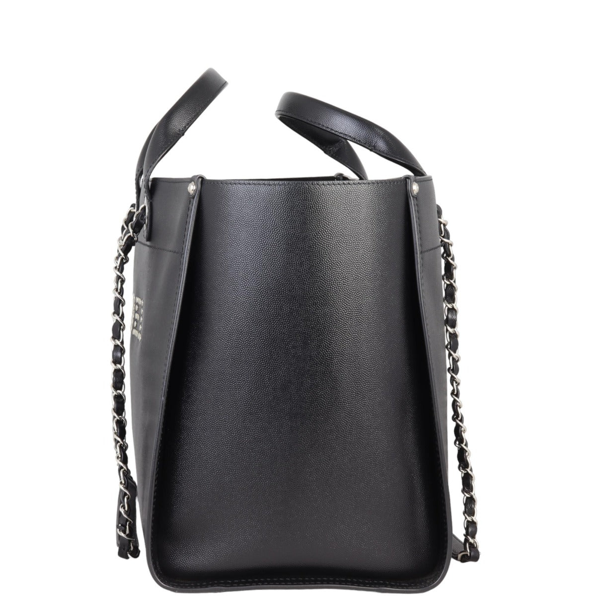 Chanel Deauville Studded Leather Tote Large