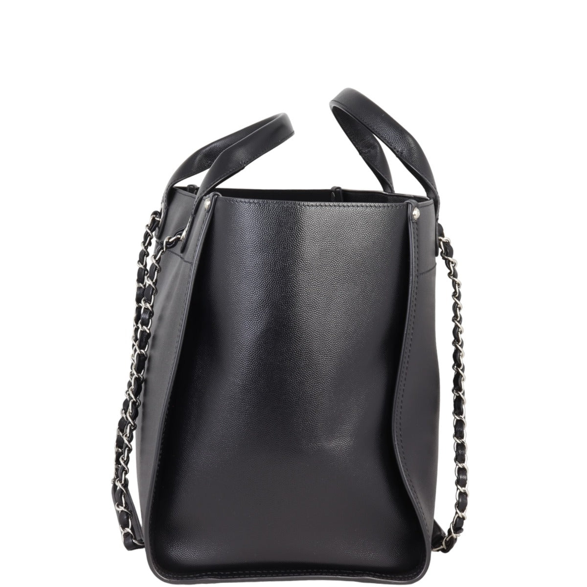 Chanel Deauville Studded Leather Tote Large