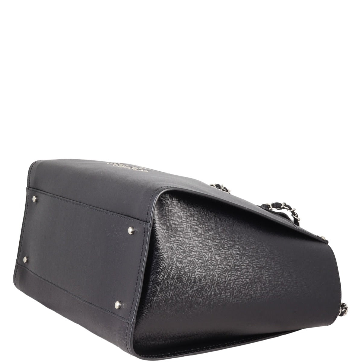 Chanel Deauville Studded Leather Tote Large