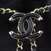 Chanel Quilted CC Drawstring Bucket Bag CC