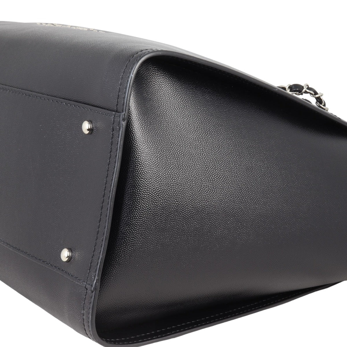 Chanel Deauville Studded Leather Tote Large