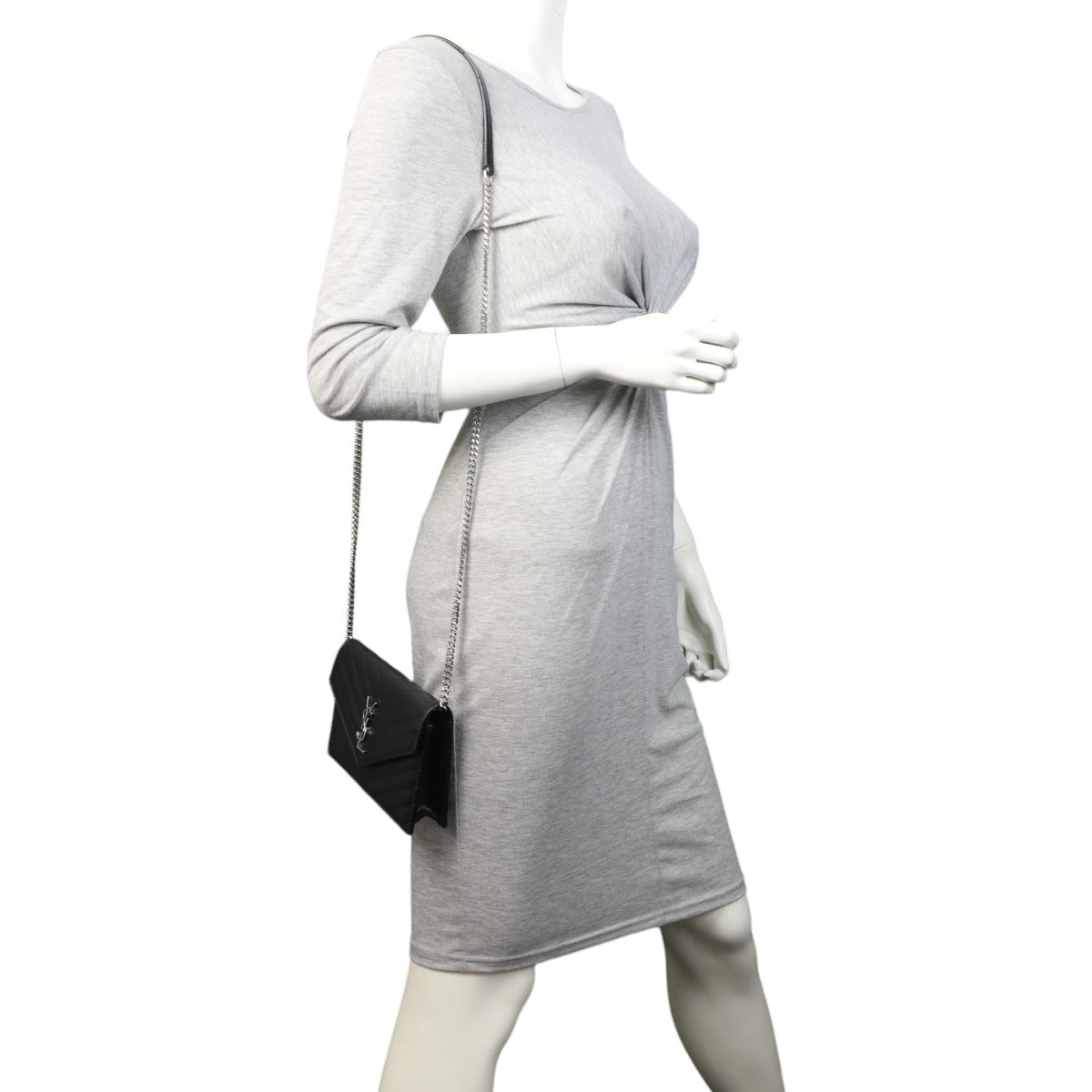 Saint Laurent Cassandre Envelope Chain Wallet