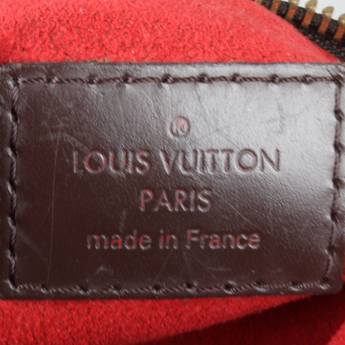 Louis Vuitton Evora MM Damier Ebene Whole Interior Stamp