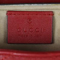 Gucci GG Marmont Matelasse Super Mini Shoulder Bag Interior Stamp