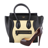 Celine Micro Luggage Tote Python shoe