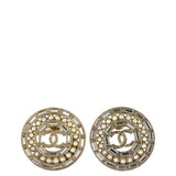 Chanel CC Pearl Earrings