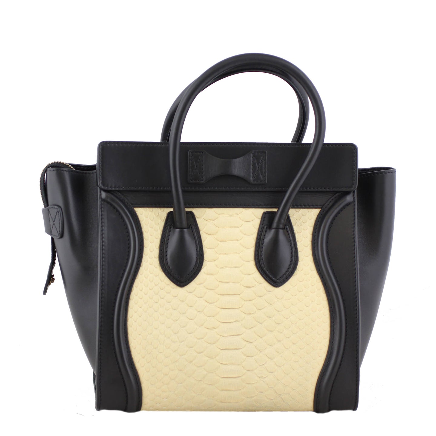 Celine Micro Luggage Tote Python back