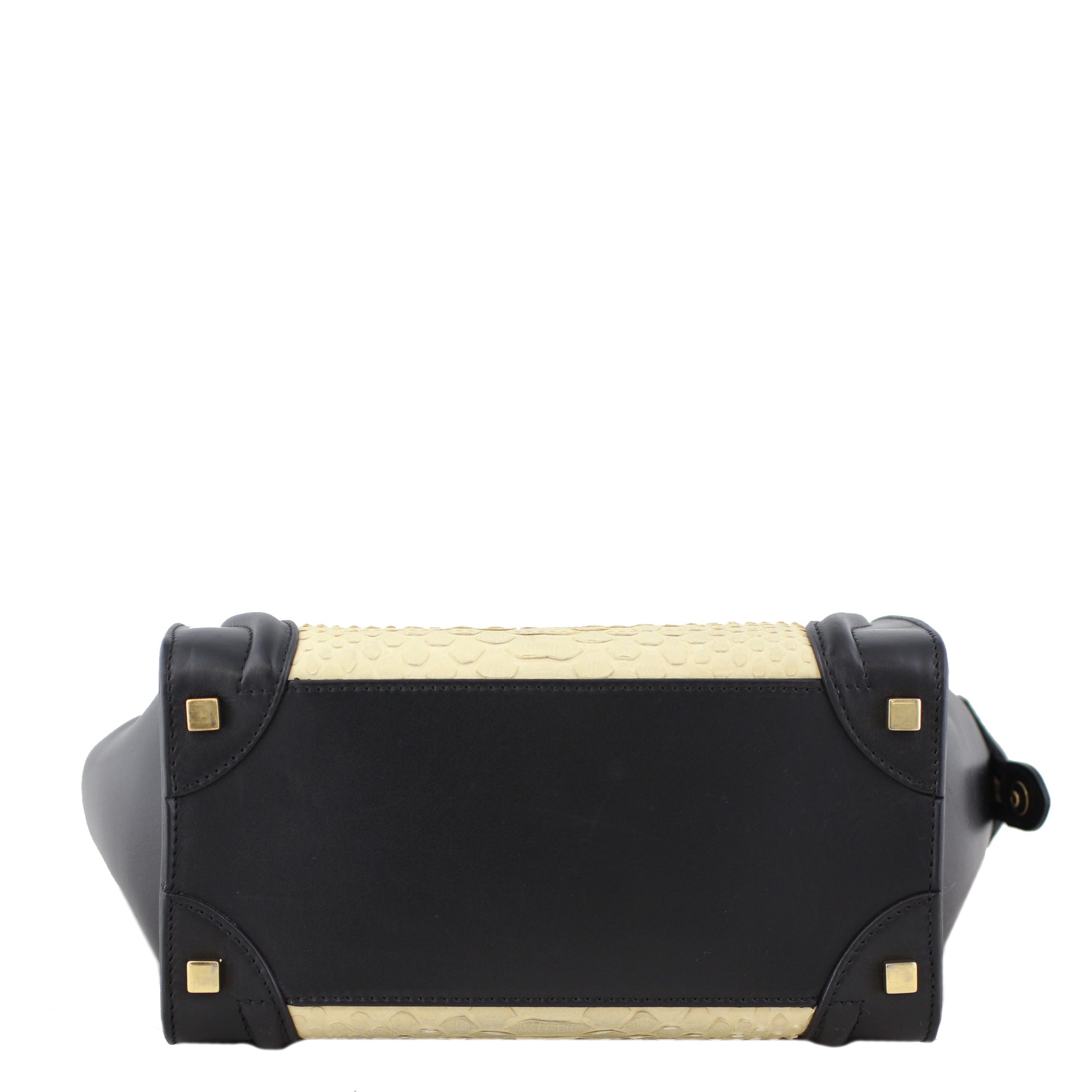 Celine Micro Luggage Tote Python base