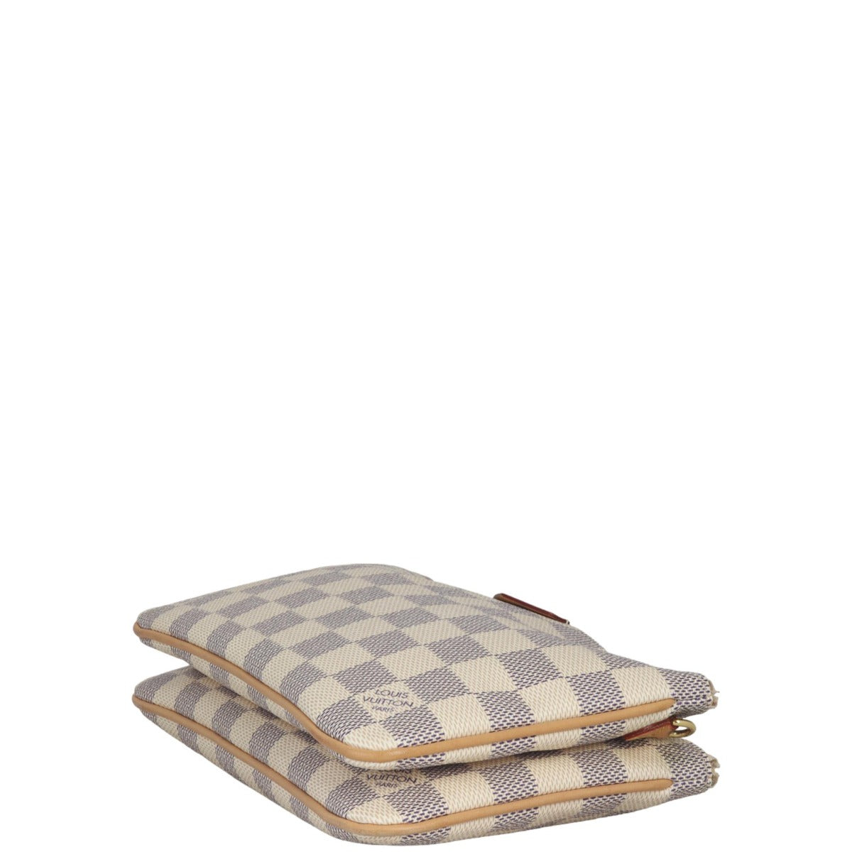 Louis Vuitton Double Zip Pochette Damier Azur