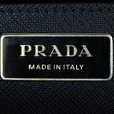Prada Saffiano Lux Galleria Double Zip Tote Medium Interior Stamp