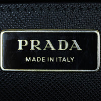 Prada Saffiano Lux Galleria Double Zip Tote Medium Interior Stamp