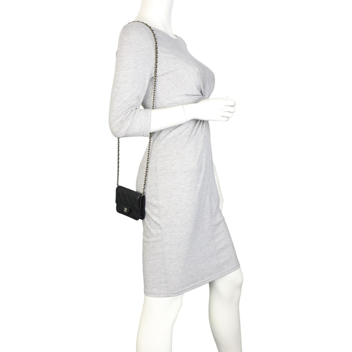 Chanel Single Flap Clutch with Chain Small | Black