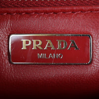 Prada Leopard Pony Hair Chain Flap Bag Interior Stamp