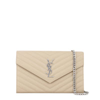 Saint Laurent Monogram Chain Wallet front