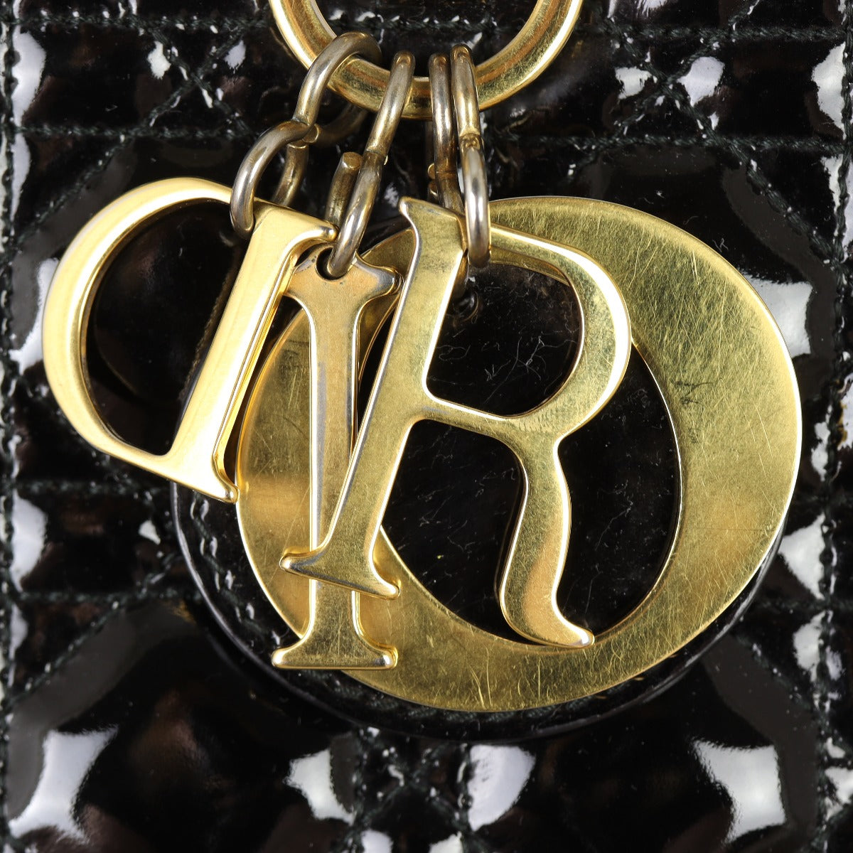 Dior Lady Dior Large Patent Hardware