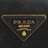 Prada Saffiano Lux Double-zip Tote Large Logo