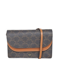 Celine Double Flap Wallet On Strap