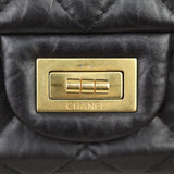 Chanel 2.55 Reissue 227 Double Flap Bag Corner Closeup Hardware