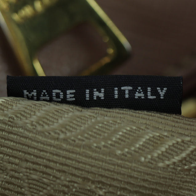 Prada Saffiano Lux Galleria Double Zip Tote Medium Interior Stamp