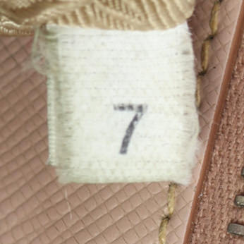 Prada Saffiano Lux Galleria Double Zip Tote Medium Interior Stamp