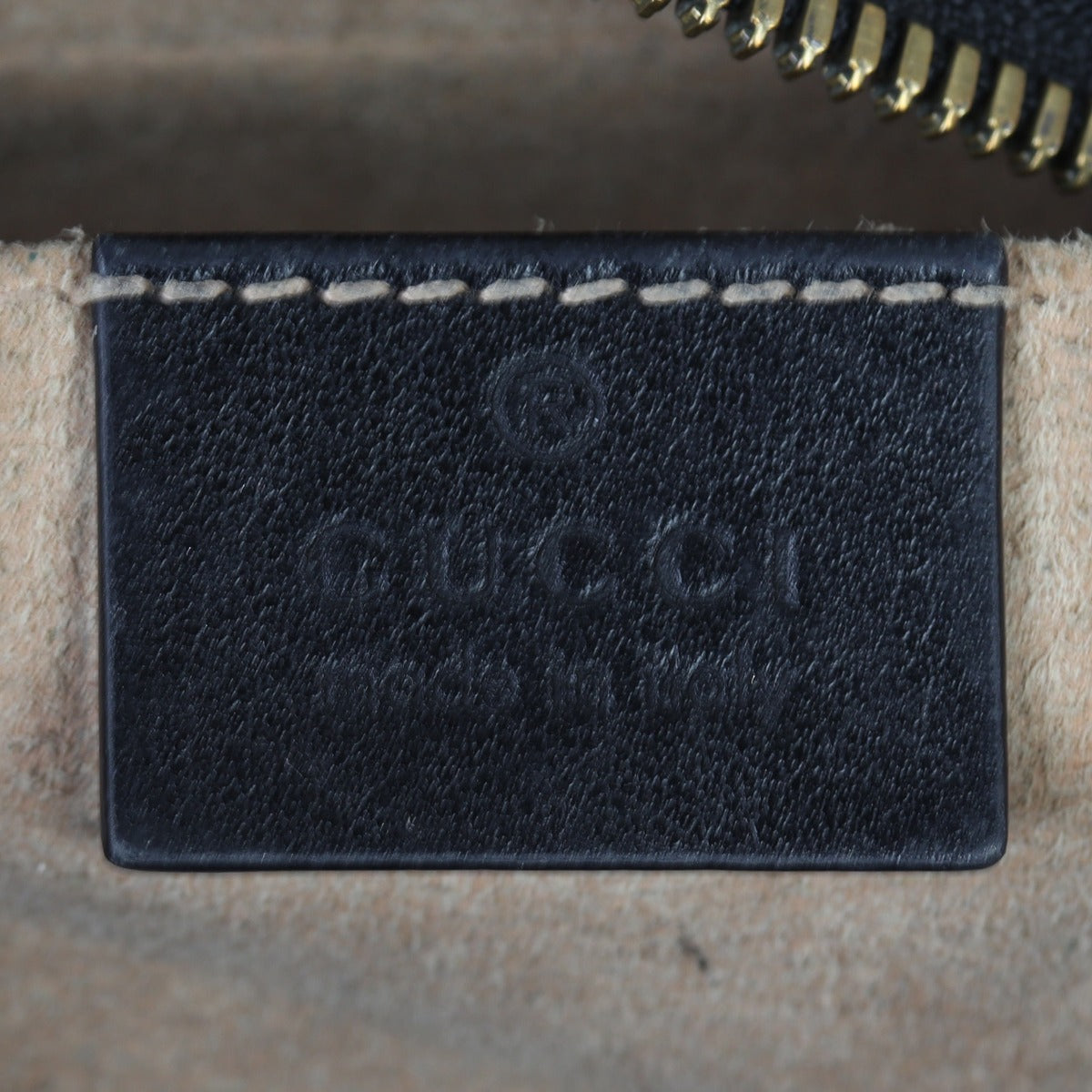 Gucci GG Marmont Small Camera Bag Interior Stamp