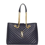 Saint Laurent Chevron Shopping Tote