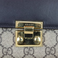 Gucci GG Supreme Continental Padlock Wallet on Chain Hardware