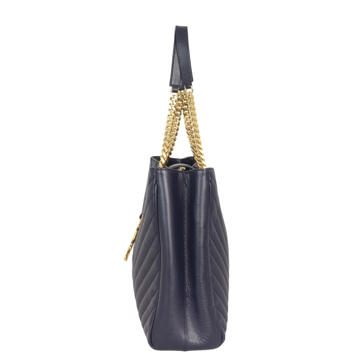 Saint Laurent Chevron Shopping Tote