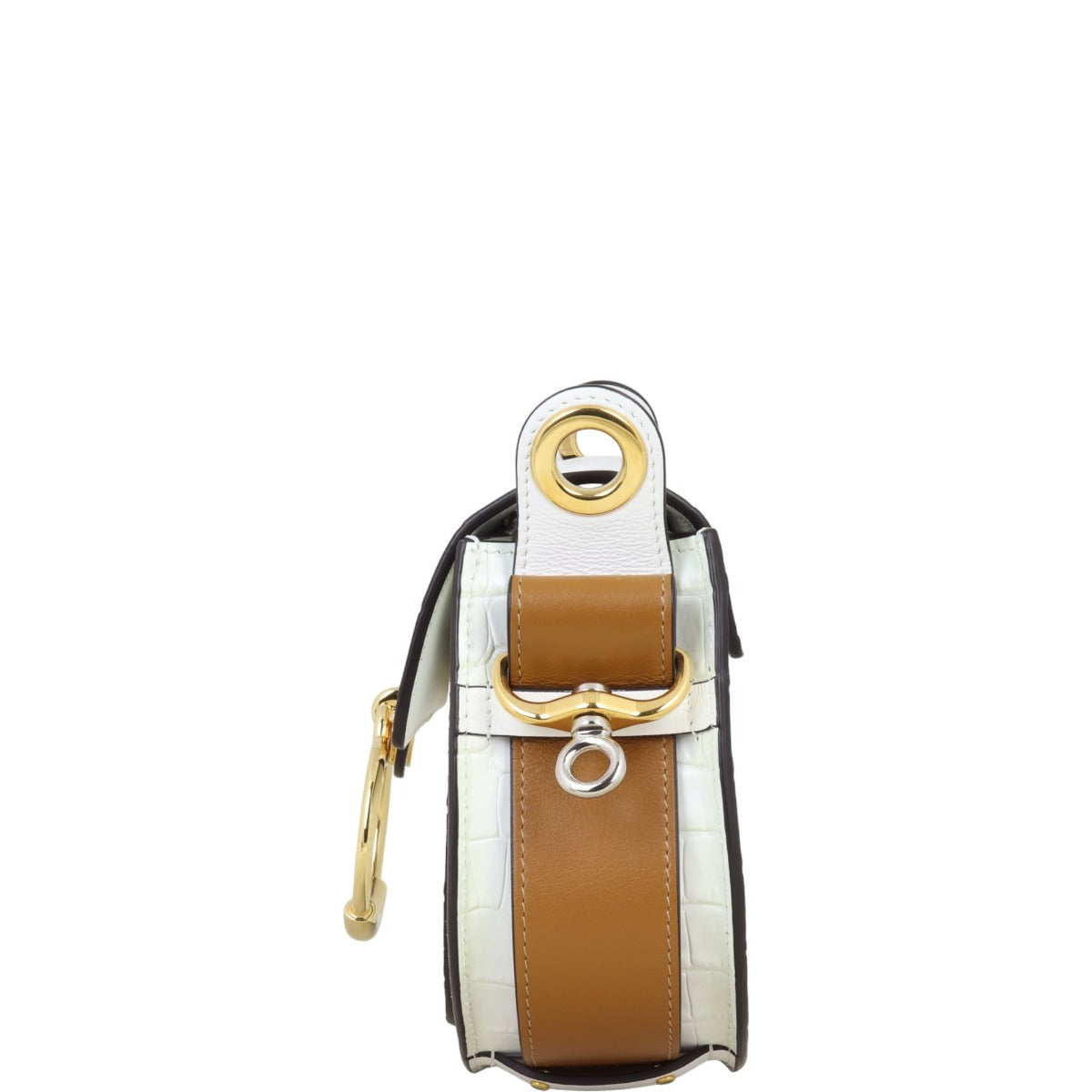 Chloe Tess Small Croc-Embossed