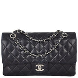 Chanel Classic Double Flap Medium | Black Lambskin 12 Series