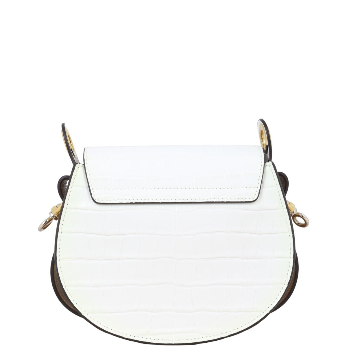 Chloe Tess Small Croc-Embossed